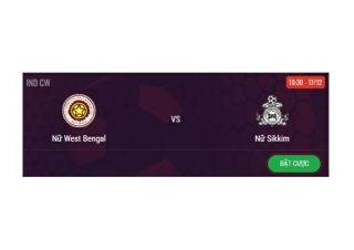 Trực tiếp Nữ West Bengal vs Nữ Sikkim 10:30, ngày 17/12/2024