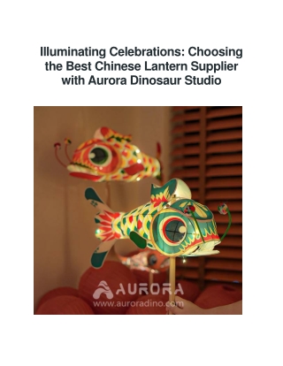Chinese Lantern Supplier | Auroradino