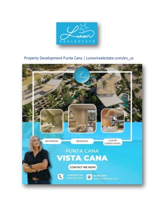 Property Development Punta Cana | Lunovirealestate.com/en_us