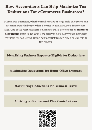 How Accountants Can Help Maximize Tax Deductions For eCommerce Businesses?