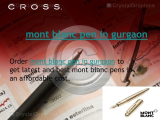 mont blanc pen in gurgaon