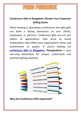 Conference Gifts in Bangalore Elevate Your Corporate Gifting Game