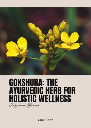 Gokshura: The Ayurvedic Herb for Holistic Wellness