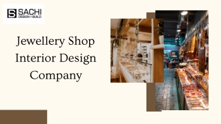 Jewellery Shop Interior Design Company