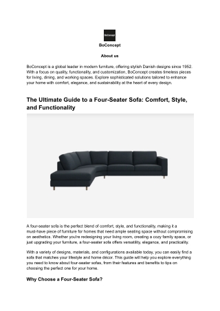 Four-Seater Sofa