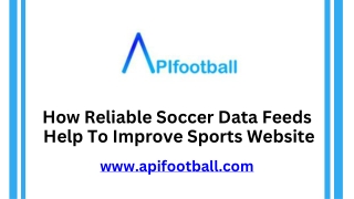 _ How Reliable Soccer Data Feeds Help To Improve Sports Website