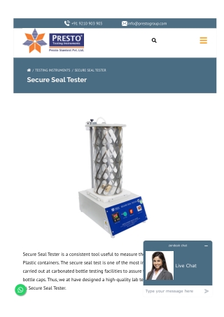 What is a Secure Seal Tester and How Does it Work?