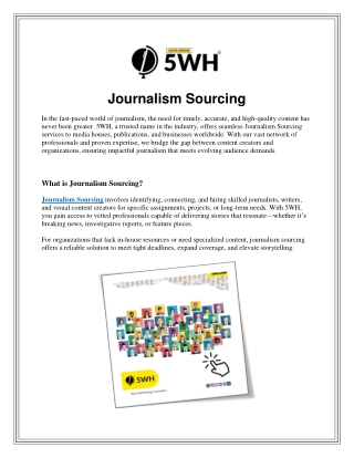 Journalism Sourcing