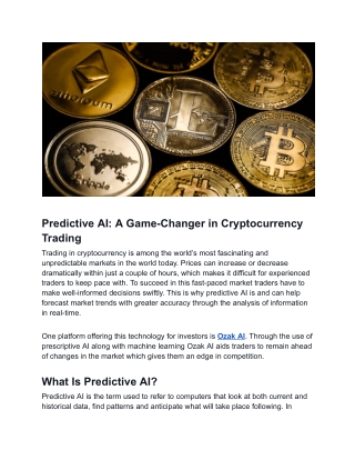 Predictive AI_ A Game-Changer in Cryptocurrency Trading