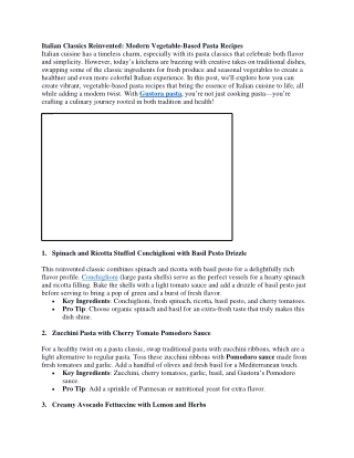 Italian Classics Reinvented Gustora Blog pdf
