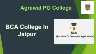 BCA college In Jaipur