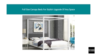 Full Size Canopy Beds For Stylish Upgrade Of Any Space