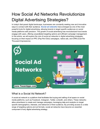 How Social Ad Networks Revolutionize Digital Advertising Strategies