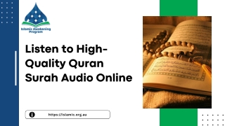 Listen to High-Quality Quran Surah Audio Online