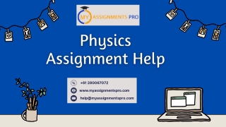 Physics Assignment Help | Myassignmentpro