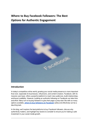 Where to Buy Facebook Followers_ The Best Options for Authentic Engagement