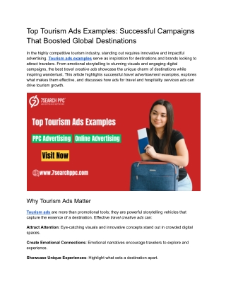 Top Tourism Ads Examples_ Successful Campaigns That Boosted Global Destinations