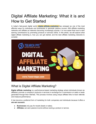 Digital Affiliate Marketing_ What it is and How to Get Started