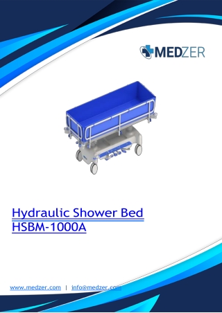 Hydraulic Shower Bed HSBM-1000A