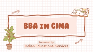 BBA in CIMA