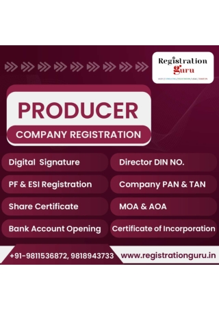 producer company registration in india