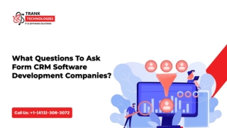What Questions To Ask Form CRM Software Development Companies