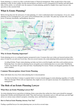 The Importance of Estate Planning: Insights from an Expert Lawyer