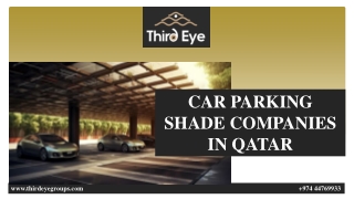 CAR PARKING SHADE COMPANIES IN QATAR