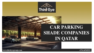 CAR PARKING SHADE COMPANIES IN QATAR