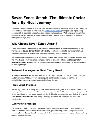 Seven Zones Umrah_ The Ultimate Choice for a Spiritual Journey