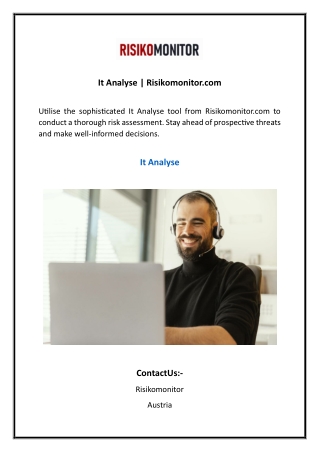 It Analyse Risikomonitor