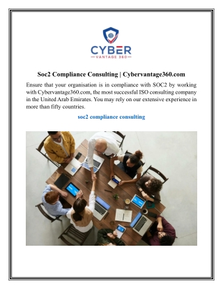 Soc2 Compliance Consulting  Cybervantage360.com