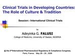 Clinical Trials in Developing Countries: The Role of Culture Tradition