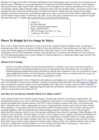 Denton Live Music Locations Performances, Jazz Event & Events