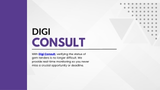 Get Gem Best Tender Status in India with Digi Consult