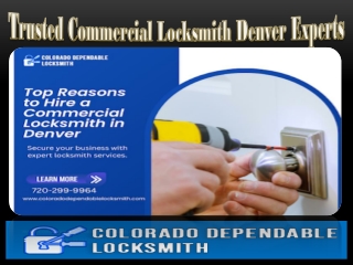 Trusted Commercial Locksmith Denver Experts