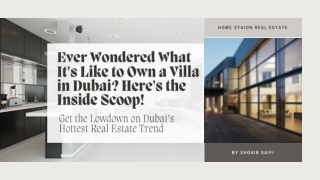 Ever Wondered What It's Like to Own a Villa in Dubai Here's the Inside Scoop!