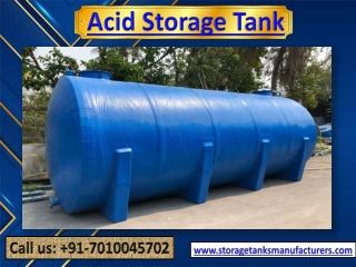 Acid Storage Tank Manufacturers