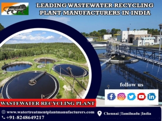 Waste Water Recycling Plant Manufacturers