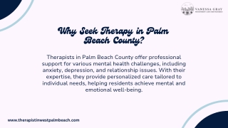 Mental Health Therapist in Palm Beach | West Palm Beach Therapist