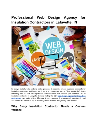 Professional Web Design Agency for Insulation Contractors in Lafayette, IN (1)
