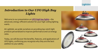 Brighten Your Space with UFO High Bay Lights