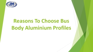 Reasons To Choose Bus Body Aluminium Profiles