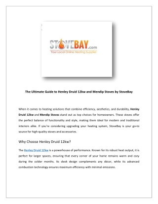 Buy Stoves Ireland | StoveBay