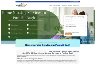 Quality Home Nursing Services in Punjabi Bagh