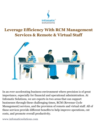 Leverage Efficiency With RCM Management Services & Remote & Virtual Staff