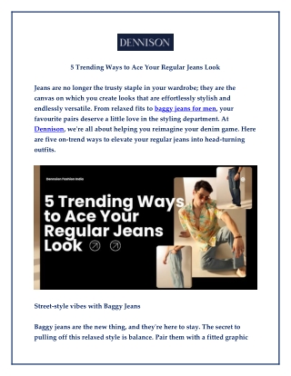 5 Trending Ways to Ace Your Regular Jeans Look