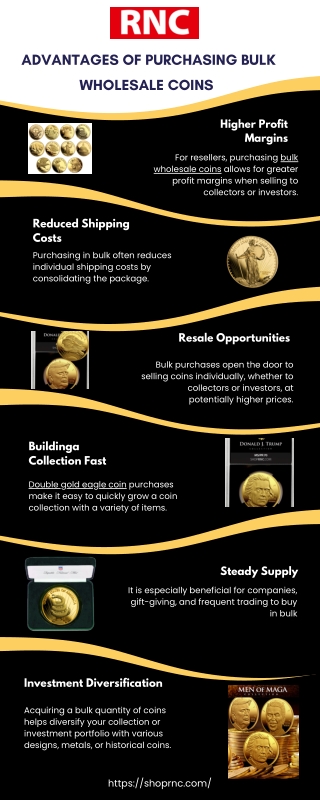 Advantages of purchasing bulk wholesale coins