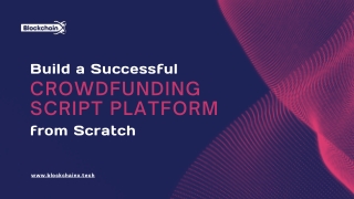 Build a Successful Crowdfunding Script Platform