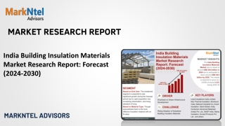 India Building Insulation Materials Market Research Report: Forecast (2024-2030)